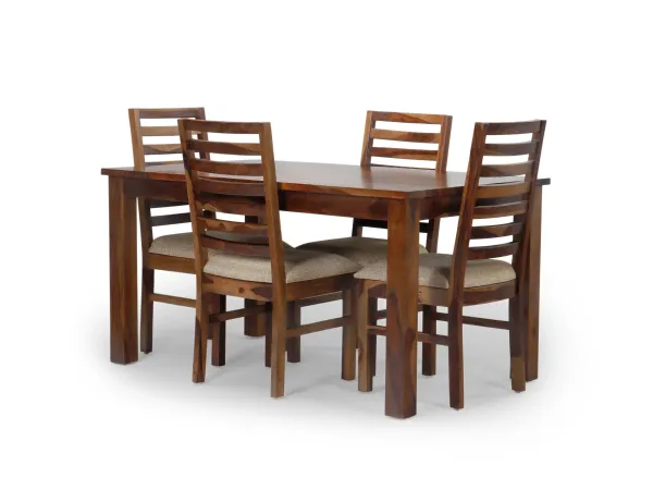 Alexa 6 Seater Dining Table with 4 Wooden Chairs